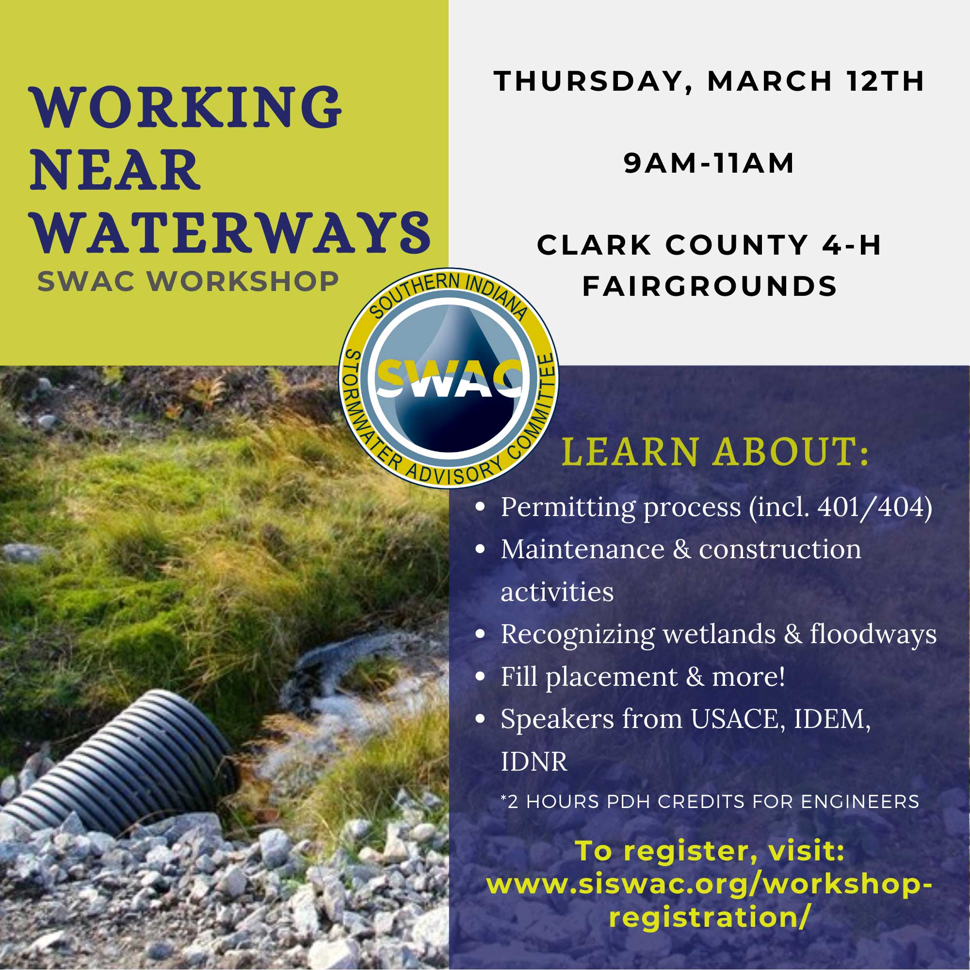 Working Near Waterways Workshop Info