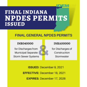 Read more about the article Announcement: Indiana NPDES Permits Issued